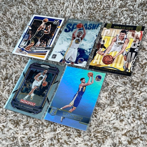 KLAY THOMPSON GOLDEN STATE WARRIORS Basketball Card Lot Of 5ea - Picture 2 of 7
